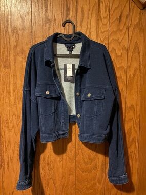 GAP French Terry Crop Jacket